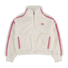 Load image into Gallery viewer, Ivory &amp; Pink Sherpa Fleece