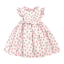 Load image into Gallery viewer, Pink Floral Smocked Dress