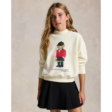 Load image into Gallery viewer, Girls Ivory Polo Bear Sweatshirt
