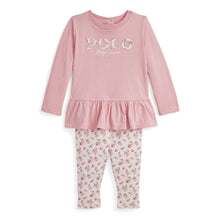 Load image into Gallery viewer, Pink Babys Top &amp; Floral Legging Set