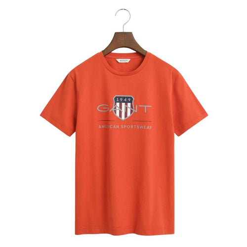Deep Orange Large Shield Logo T-Shirt