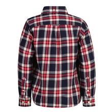 Load image into Gallery viewer, Navy &amp; Red Checked Flannel Shirt