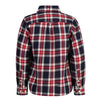 Navy & Red Checked Flannel Shirt