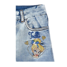 Load image into Gallery viewer, Pale Blue Tinkerbell Denim Shorts Set