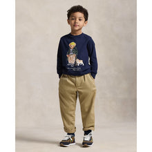 Load image into Gallery viewer, Navy Polo Bear LS Top