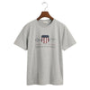 Grey Large Shield Logo T-Shirt