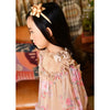 Sand Floral Tulle "Myrtisa" Dress