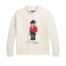 Load image into Gallery viewer, Girls Ivory Polo Bear Sweatshirt