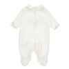 PRE ORDER - Ivory & Pink Bow Babygrow
