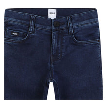 Load image into Gallery viewer, Dark Blue Stretch Slim Fit Jeans