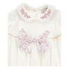 PRE ORDER - Ivory & Pink Bow Babygrow
