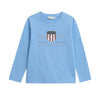 Mid Blue LS Shield Top