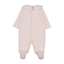 Load image into Gallery viewer, Pink Teddy Collar Babygrow