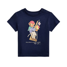 Load image into Gallery viewer, Babies Navy Polo Bear T-Shirt