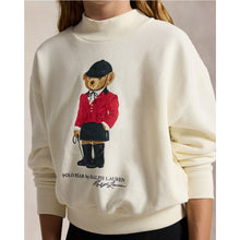 Load image into Gallery viewer, Girls Ivory Polo Bear Sweatshirt