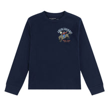 Load image into Gallery viewer, Navy Cowboy LS T-Shirt