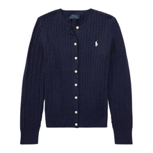 Load image into Gallery viewer, PRE ORDER - Girls Navy Cable Knit Cardigan