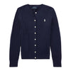 PRE ORDER - Girls Navy Cable Knit Cardigan