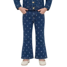 Load image into Gallery viewer, Denim Logo Flared Jeans