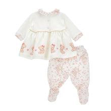 Load image into Gallery viewer, Ivory &amp; Pink Teddy 2 Piece Set