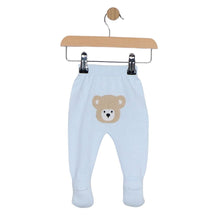 Load image into Gallery viewer, Blue Knitted Teddy 2 Piece &amp; Hat