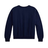 Girls Navy Polo Bear Sweat Top