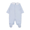 Pale Blue Teddy Collar Babygrow