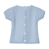 Blue knitted Shorts Set