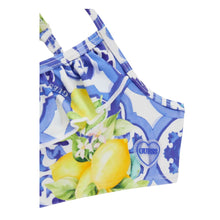 Load image into Gallery viewer, Blue Tile Print &amp; Lemons Bikini