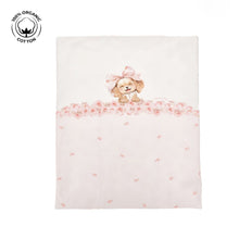 Load image into Gallery viewer, Pink Puppy &amp; Bow Blanket