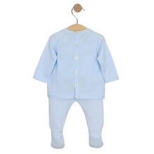 Load image into Gallery viewer, Blue Knitted Teddy 2 Piece &amp; Hat