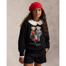Load image into Gallery viewer, Girls Black Polo Bear's Sweat Top