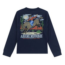 Load image into Gallery viewer, Navy Cowboy LS T-Shirt