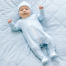 Load image into Gallery viewer, Pale Blue Embroidered Toys Babygrow &amp; Hat