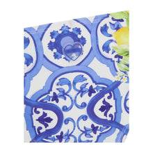 Load image into Gallery viewer, Blue Tile Print &amp; Lemons Bikini