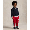 Navy Cable Knit 1/4 Zip Jumper