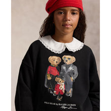 Load image into Gallery viewer, Girls Black Polo Bear's Sweat Top