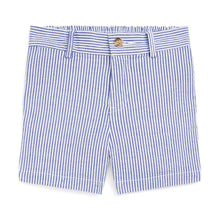 Load image into Gallery viewer, Babys Blue &amp; White Stretch Cotton Shorts