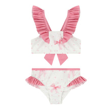 Load image into Gallery viewer, Pink &amp; White Bows Bikini
