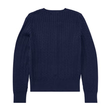 Load image into Gallery viewer, PRE ORDER - Girls Navy Cable Knit Cardigan