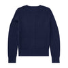 PRE ORDER - Girls Navy Cable Knit Cardigan