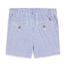 Load image into Gallery viewer, Babys Blue &amp; White Stretch Cotton Shorts