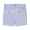 Babys Blue & White Stretch Cotton Shorts