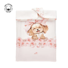 Load image into Gallery viewer, Pink Puppy &amp; Bow Blanket
