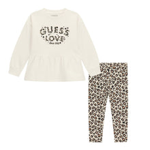 Load image into Gallery viewer, Ivory &amp; Leopard Print Legging Set