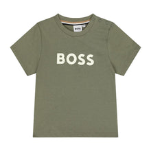 Load image into Gallery viewer, Babies Khaki Green Logo T-Shirt