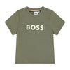 Babies Khaki Green Logo T-Shirt