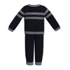Navy & White Knitted Set