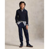 Navy Cable Knit 1/4 Zip Jumper