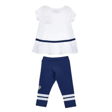 Load image into Gallery viewer, Navy &amp; White Legging Set